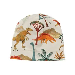 Walkiddy Beanie Creme Dinosaurier Allover Bio-Baumwolle GOTS – Walkiddy – Produktbild 1 von 1