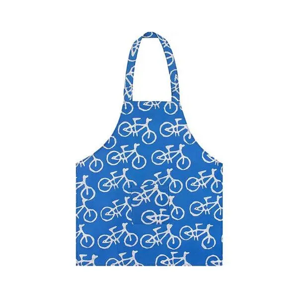 Global Mamas Global Mamas Kinderschürze aus 100% Biobaumwolle, Bikes-blau (blau), – Produktbild 1 von 3