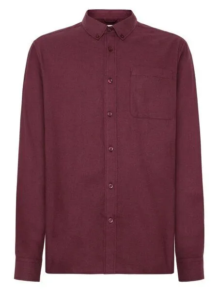 KnowledgeCotton Apparel KnowledgeCotton Apparel Flanellhemd- Elder Regular Fit - aus Biobaumwolle, Rot (fig), – Produktbild 1 von 3