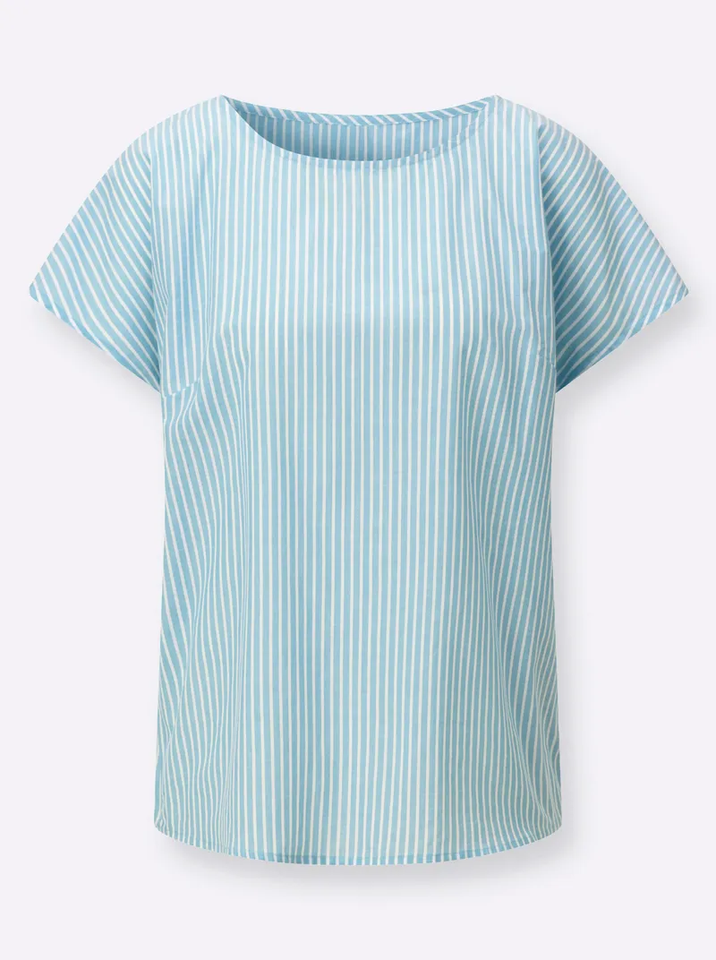 Witt Gestreifte Bluse ozean-weiß-gestreift, Ozean-weiß-gestreift, – Produktbild 1 von 2