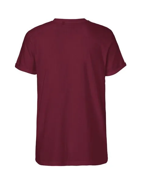 Neutral® - 3FREUNDE Neutral® - 3FREUNDE Männer T-Shirt Roll-Up, Bordeaux, – Produktbild 2 von 4
