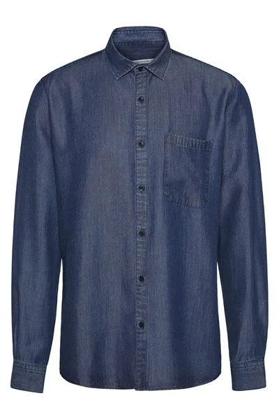 Wunderwerk Wunderwerk Herrenhemd aus Lyocell (TENCEL) Shirt TENCELdenim, Blau (15 blue), – Produktbild 2 von 4