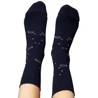 FellHerz FellHerz Socken mit Bio-Baumwolle Anker dunkelblau – Produktbild 1 von 2
