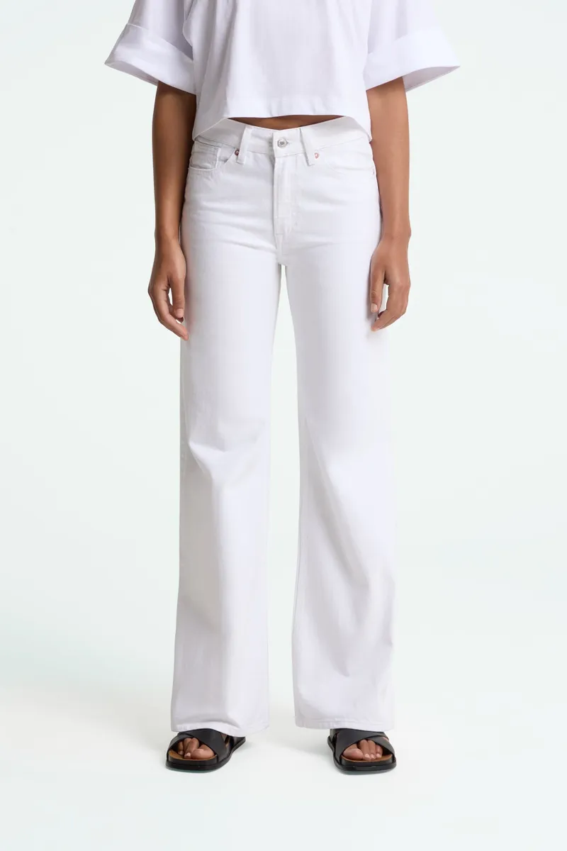 Kings Of Indigo Kings of Indigo Damen vegan Jeans Jane Diop Optisch Weiß, Weiß, – Produktbild 1 von 2
