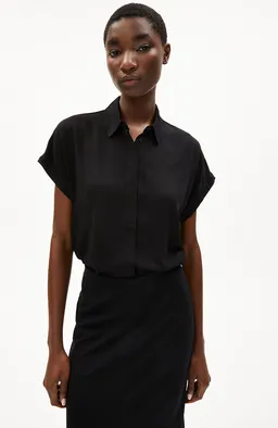 ARMEDANGELS ARMEDANGELS Damen vegan Bluse Larisaana Schwarz – Produktbild 1 von 1