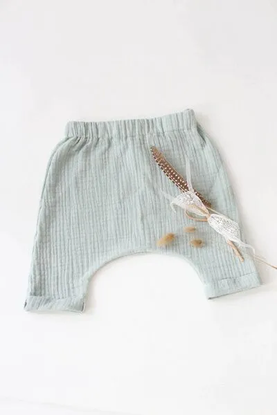 NoniKids Berlin Baby Baggy Hose Bio Musselin | NoniKids Berlin, Rost, – Produktbild 2 von 3
