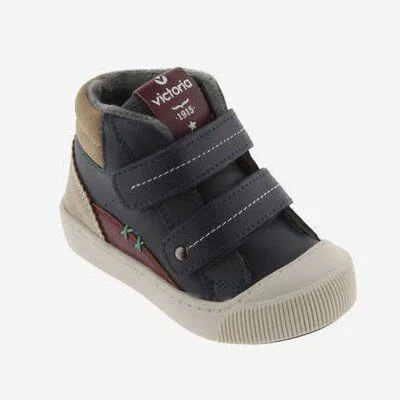 Victoria Victoria vegane Kinder-Klett-Sneaker – Huellas Vegan Straps Multi, Marino (blau), – Produktbild 2 von 4