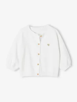 Vertbaudet Baby Cardigan mit Herzstickerei BASIC – Produktbild 1 von 1