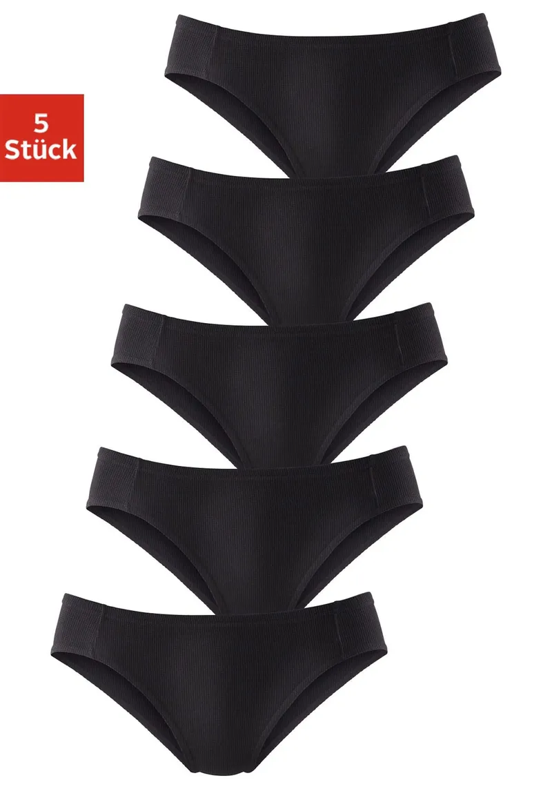 petite fleur by Lascana Bikinislip schwarz, Schwarz, – Produktbild 1 von 2