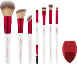Luvia Cosmetics Kosmetikpinsel-Set PRIME VEGAN MEMORIES, 8 tlg., Mit veganen Pinseln, Make-up-Schwamm und einem Reinigungspad. – Produktbild 1 von 1