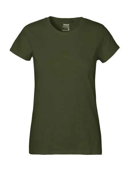 Neutral Neutral® Damen Classic T-Shirt von Neutral Bio Baumwolle, Military, – Produktbild 2 von 4