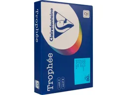 Clairefontaine 500 Blatt Clairfontaine Farbiges Kopierpapier "Trophee" 80 g/m², DIN A4, blau – Produktbild 1 von 1