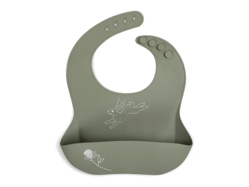 Filibabba Filibabba Lätzchen aus Silikon Maße 23 x 28 x 2,8 cm, Grün, – Produktbild 1 von 1