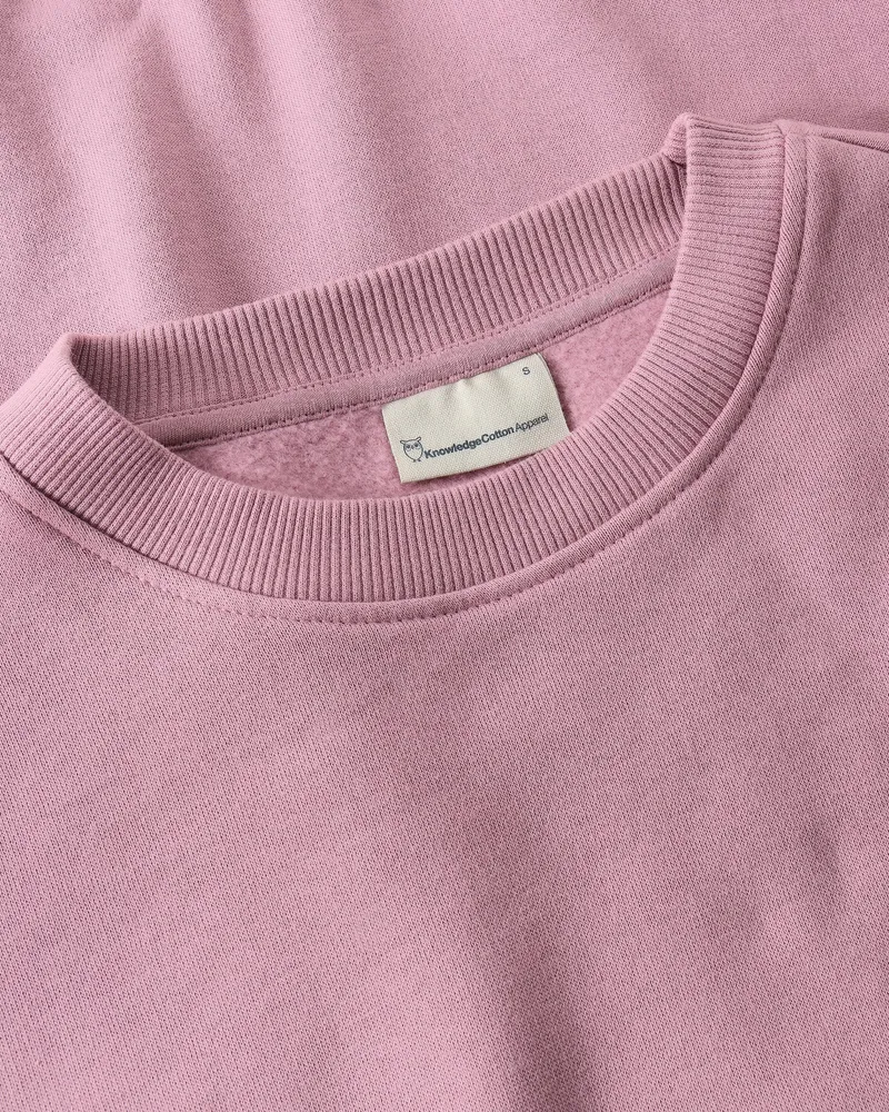KnowledgeCotton Apparel KnowledgeCotton Apparel Damen vegan Sweatshirt Relaxed Rundhals Orchid Haze, Rosa, – Produktbild 1 von 2