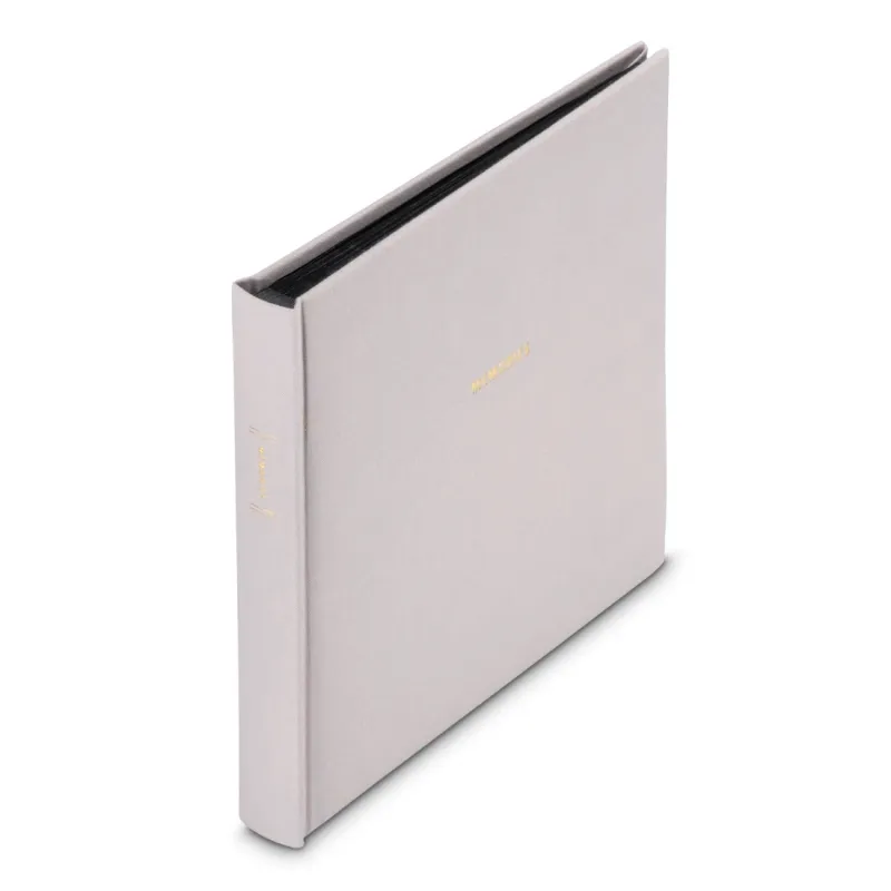 Hama Hama Buch-Album "Memories", 25x25 cm, 50 schwarze Seiten, Grau – Produktbild 1 von 4