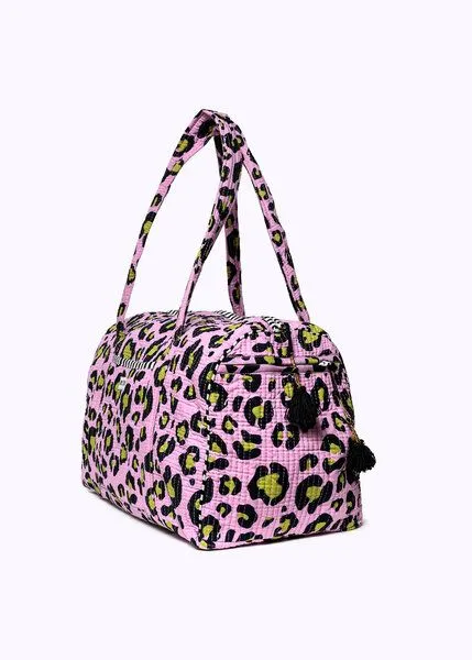 KIKOONI KIKOONI handgefertigte große Baumwolltasche "K. Shopper", Oh leo cosmic lilac, – Produktbild 4 von 4