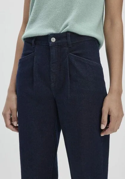hessnatur hessnatur Jeans Barrel Leg BETTER RECYCLING aus wertvollem Bio-Denim, Pure blue, – Produktbild 2 von 4