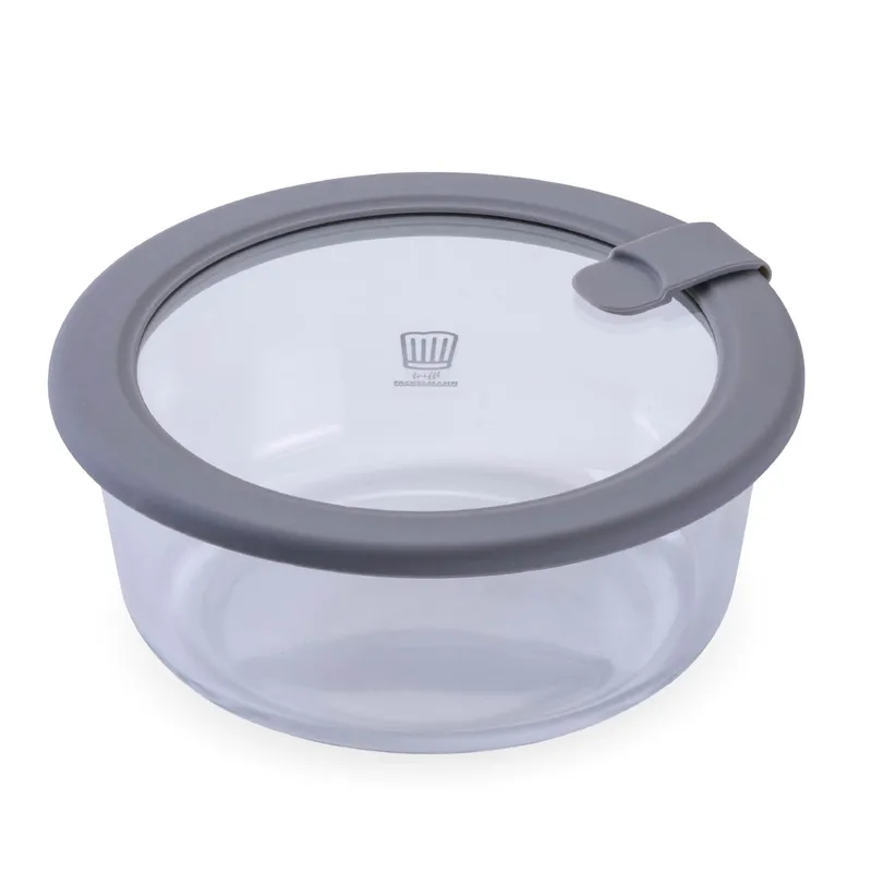 Chefkoch trifft Fackelmann Chefkoch trifft Fackelmann Vorratsdose Glas, rund, 600ml – Produktbild 1 von 3