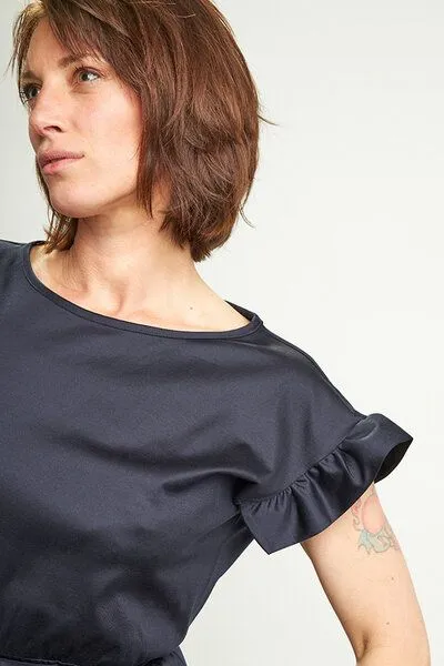 Skrabak Skrabak Kleid "Loui" aus Bio-Baumwolle, Blau, – Produktbild 3 von 3