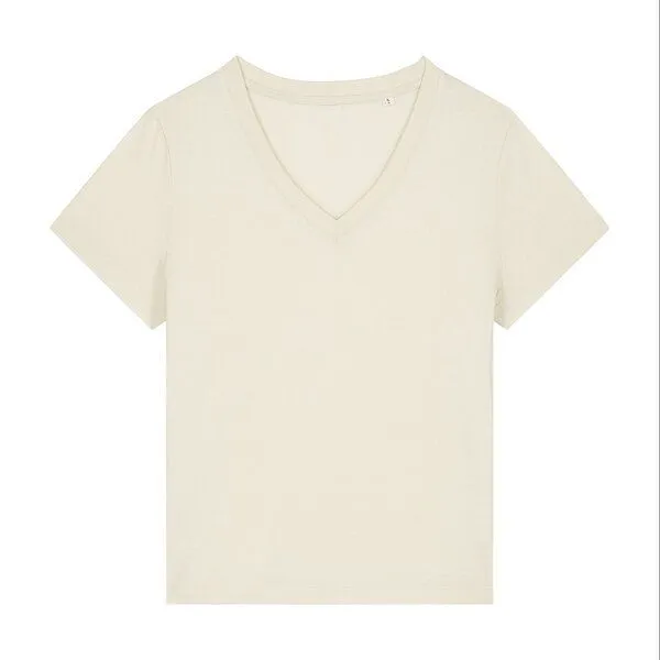 YTWOO YTWOO Damen V-Neck T-Shirt, Natural raw, – Produktbild 1 von 3