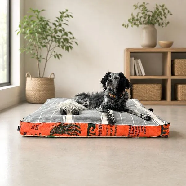 GOOPSI GOOPSI Hundebett mit BIO-Baumwollfüllung, Lemon, – Produktbild 5 von 6