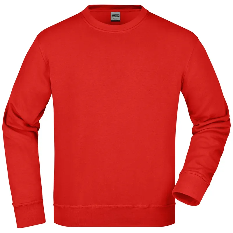 James & Nicholson James & Nicholson Klassisches Rundhals-Sweatshirt JN840, Red, – Produktbild 1 von 1