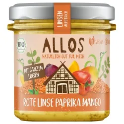 Allos Allos Brotaufstrich mit roten Linsen, Paprika & Mango – Produktbild 1 von 1