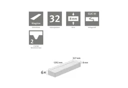 Egger Egger Laminat NatureSense* EL2092 Ortega Eiche natur, (8mm, 2,535qm), Praktisch & Pflegeleicht – Produktbild 1 von 1