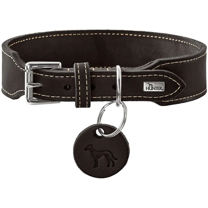 Dog Sport Dog Sport HUNTER Hundehalsband Aalborg extrabreit schwarz L-XL, Schwarz, – Produktbild 1 von 1