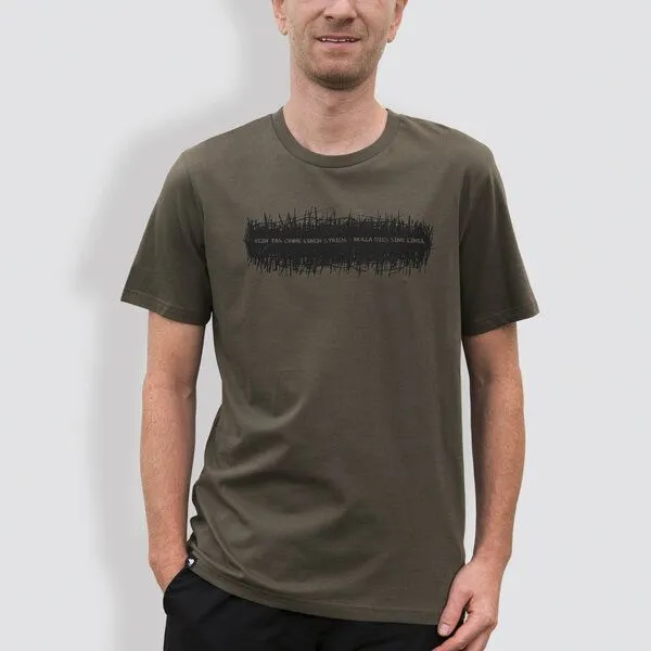 little kiwi little kiwi Herren T-Shirt, "Kein Tag ohne einen Strich", Khaki, – Produktbild 1 von 1