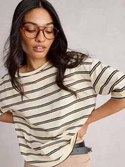 White Stuff Gestreiftes Top Katya - 44 – Produktbild 1 von 1