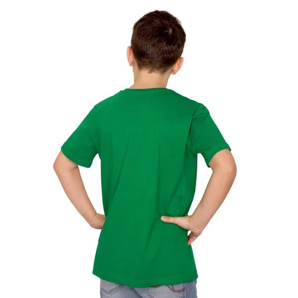 HANDGEDRUCKT HANDGEDRUCKT "Radlader 02" Kinder-T-Shirt, Kelly green, – Produktbild 2 von 3