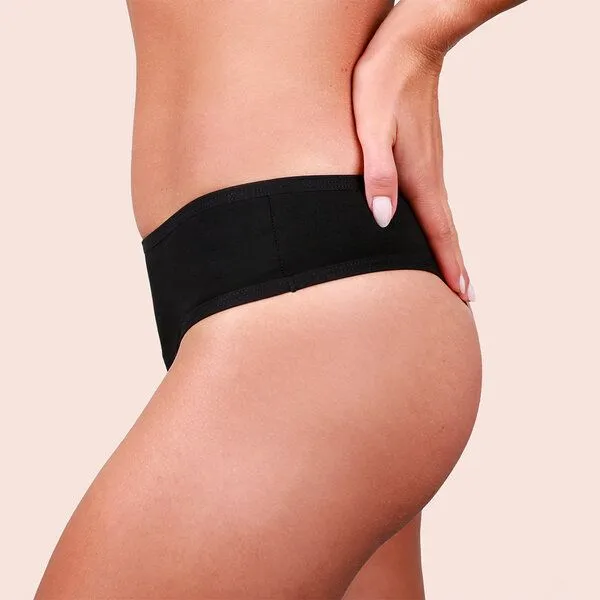 Taynie Leichte Periodenunterwäsche - Biozidfrei - 60°C - Taynie Brazilian, Schwarz, – Produktbild 4 von 4