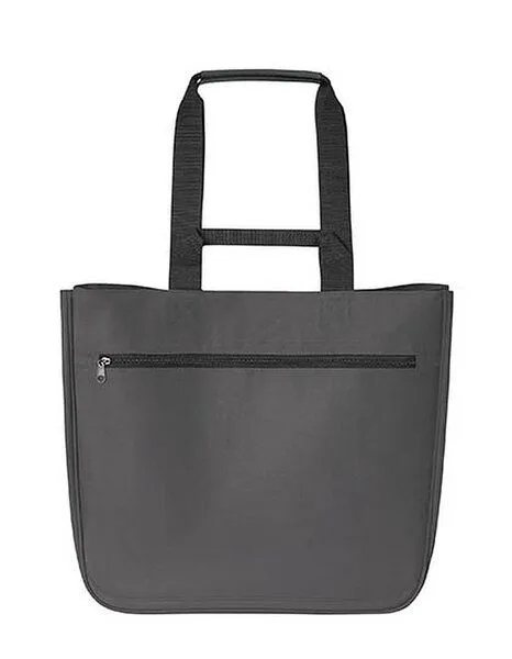 Halfar Halfar Shopper SOFTBASKET aus recyceltem Polyester 40 x 37 x 20 cm mit herausnehmbaren festem Boden, Anthrazit, – Produktbild 2 von 4