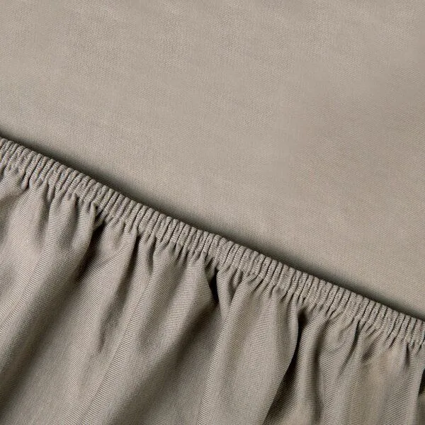 Kayori Kayori Tara Topper Spannbetttuch Stretch Jersey, Taupe, – Produktbild 3 von 4