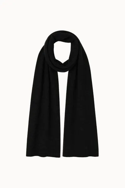 Kopyto Kopyto MANUL - Großer Schal aus 100% Merinowolle RWS- zertifiziert Eco Feinstrick Plüsch, Schwarz, – Produktbild 5 von 7