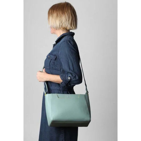 Vargu Vargu Leder-Umhängetasche Sandrin 1, Mint green, – Produktbild 3 von 4