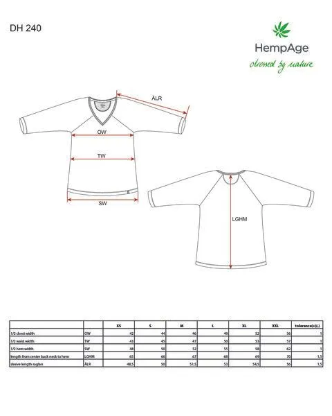 HempAge HempAge Raglanshirt mit 3/4-Arm Hanf/Biobaumwolle, Navy (blau), – Produktbild 3 von 4