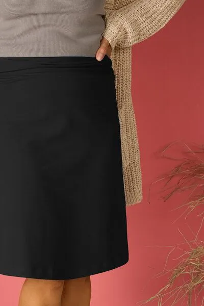 La Gitana La Gitana Rock A-Linie „June“ – lange Variante, aus Bio-Baumwolljersey – fair & nachhaltig, Schwarz, – Produktbild 4 von 4