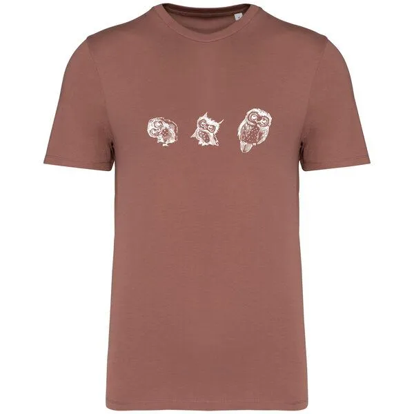Greenspired Greenspired Basic Bio T-Shirt Three Owls 155g/m² XXS - 4 XL", Sienna, – Produktbild 1 von 1