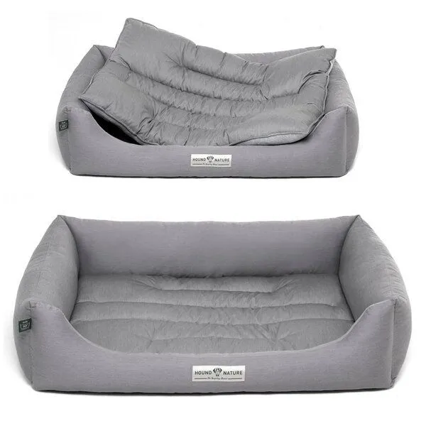 HOUND & NATURE HOUND & NATURE Öko Hundebett BERN, Hellgrau, – Produktbild 4 von 7
