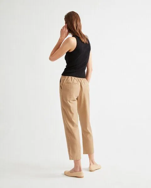 thinking mu thinking mu Hose - Hemp Daphne - aus Hanf, Bio-Baumwolle& Tencel, Camel, – Produktbild 2 von 4