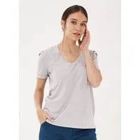 ORGANICATION ORGANICATION T-Shirt aus Tencel- Bio-Baumwolle-Mix, Cloud grey, – Produktbild 1 von 1