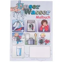 Memo Malbuch "Unser Wasser" Format A4, 12 Seiten – Produktbild 1 von 1