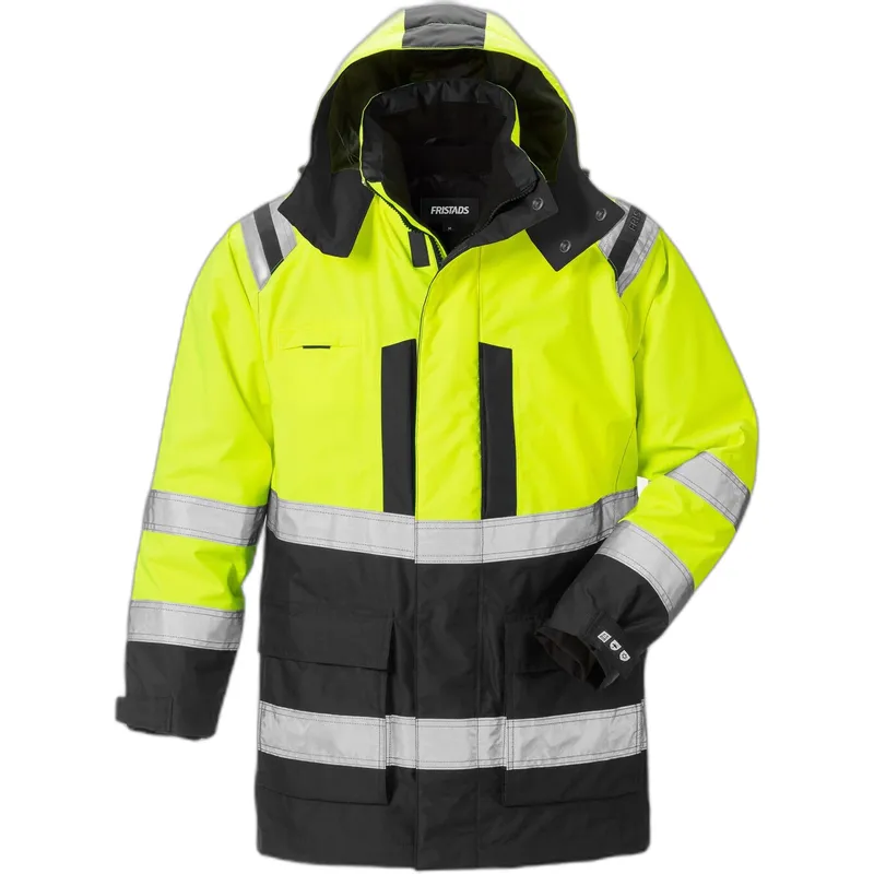 Fristads Wasserdichte 3-in-1 Jacke mit hoher Sichtbarkeit Klasse 3 Fristads Airtech® 4036 GTT, Schwarz, – Produktbild 1 von 1