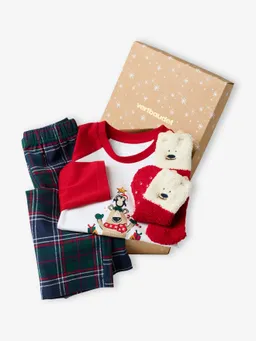 Vertbaudet Vertbaudet Weihnachts-Schlafanzug mit Geschenkbox Kinder – Produktbild 1 von 1