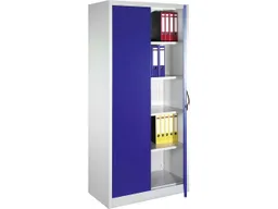 C+P C+P Flügeltürenschrank Lichtgrau/Enzianblau (BxTxH) 93x50x195cm – Produktbild 1 von 1