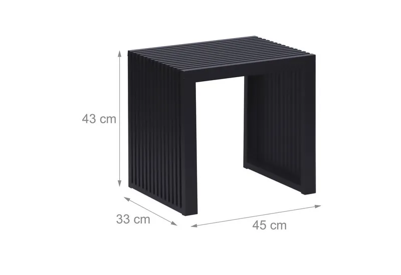 RELAXDAYS RELAXDAYS Sitzbank Minimalistische Sitzbank aus Bambus (1-St), Schwarz, – Produktbild 4 von 5