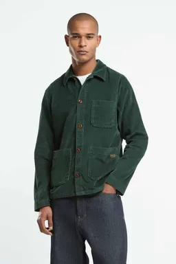 Kings Of Indigo Kings of Indigo Herren vegan Jacke Duncan Cord Dunkelgrün – Produktbild 1 von 1