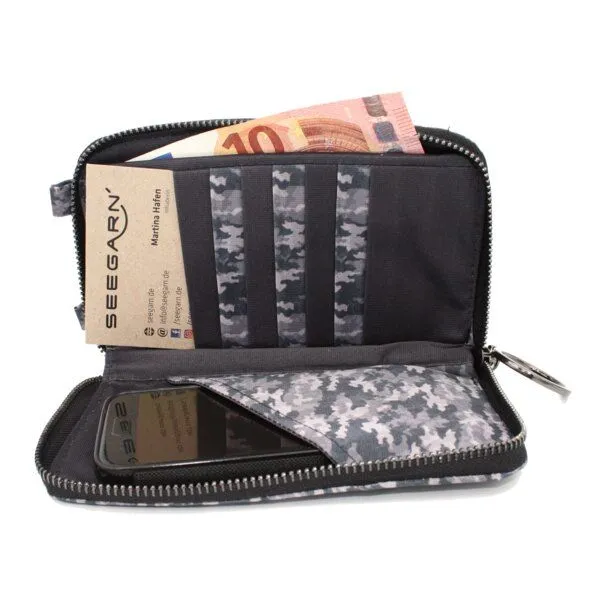 Seegarn Seegarn-Täschle / 2in1 Handy-Tasche und Geldbeutel (MB11), K3 - kordel schwarz, – Produktbild 5 von 5